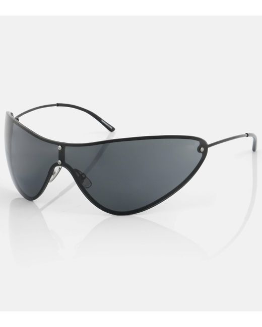 Acne Gray Antus Shield Sunglasses