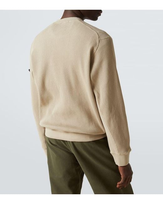 Stone Island Pullover Compass Aus Baumwolle in Natural für Herren