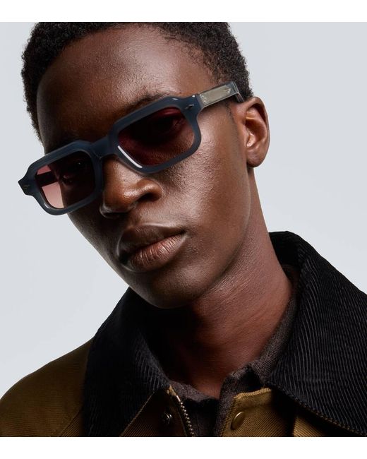 Jacques Marie Mage Brown Sandro Rectangular Sunglasses for men