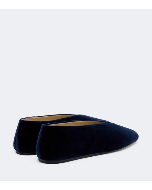 Le Monde Beryl Black Olympia Velvet Ballet Flats