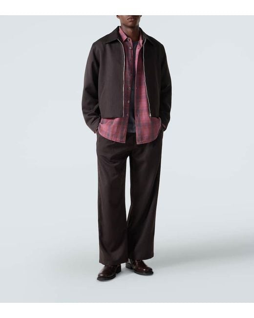Camicia Borrowed di Our Legacy in Purple da Uomo