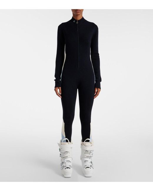 Perfect Moment Blue Cora Wool Jumpsuit