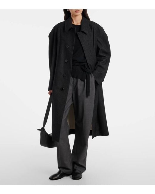 Lemaire Black Slip-Ons Aus Leder