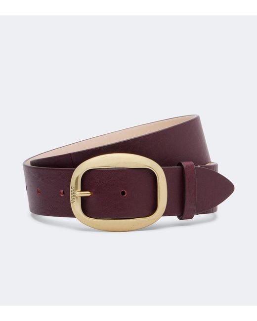 Isabel Marant Purple Dara Leather Belt