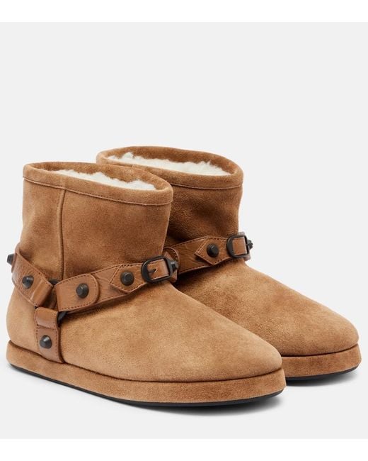 Balenciaga Brown Alaska Soft Stiefeletten