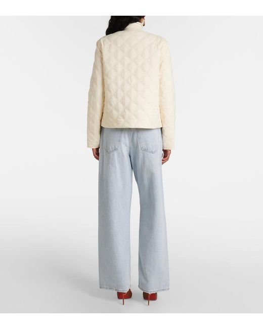 Veronica Beard Natural Shalia Quilted Jacket