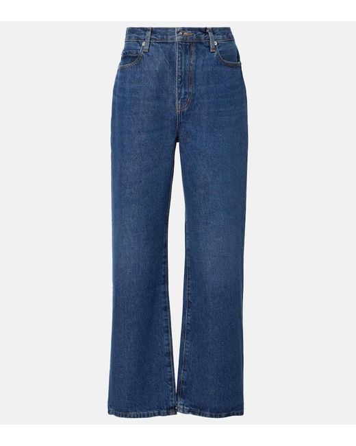 Jean Droit Le Jane Ankle A Taille Haute FRAME en coloris Blue