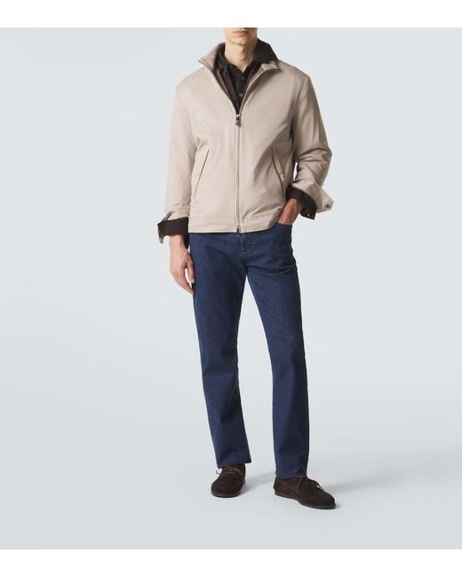 Canali Blue Slim Jeans for men