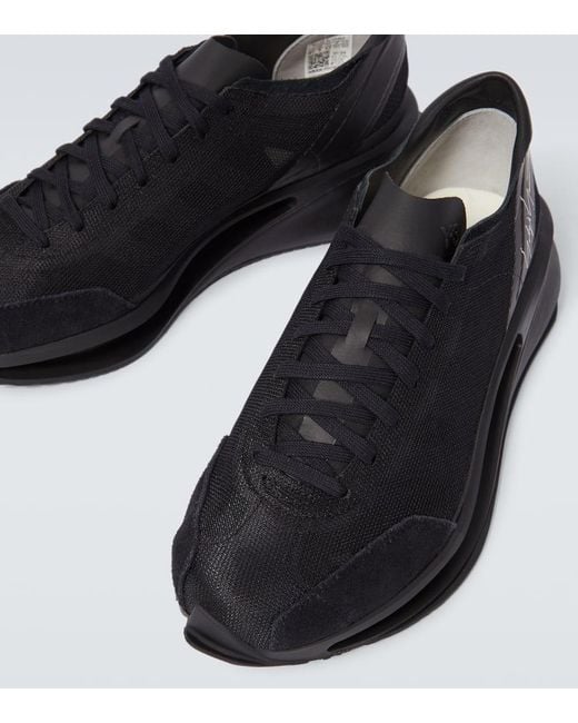 Y-3 Black X Adidas S-gendo Run Mesh Sneakers for men
