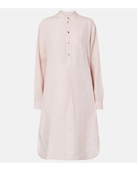 Loro Piana Pink Catlin Linen Tunic