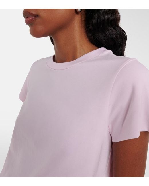 Dorothee Schumacher Pink All Time Favorites Cotton-Blend Jersey T-Shirt