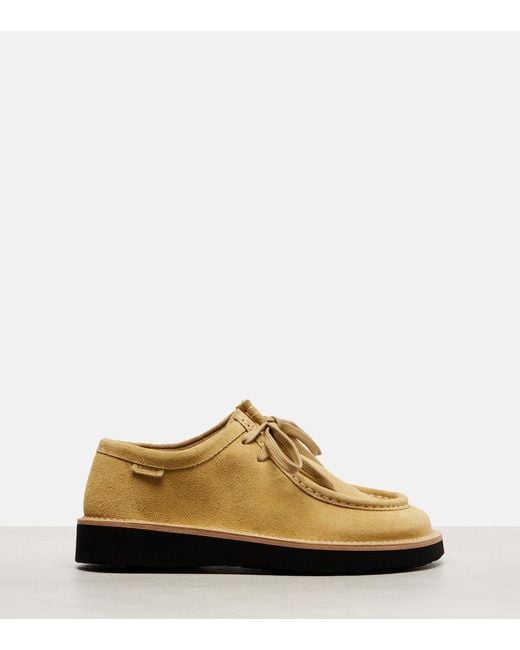 Loewe Yellow Faro Suede Brogues