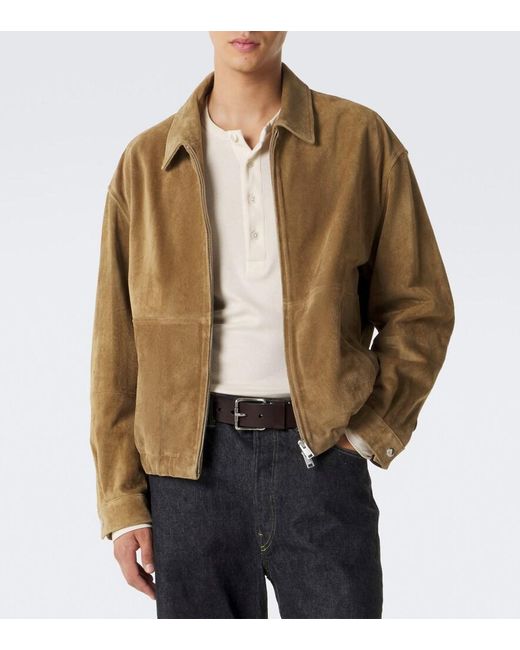 Arma Brown Maddox Suede Blouson Jacket for men