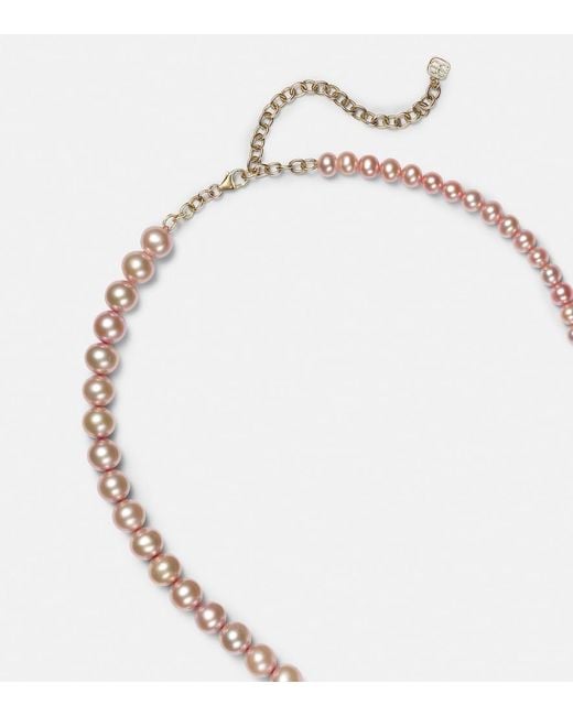 Sydney Evan White 14kt Gold Necklace With Pearls