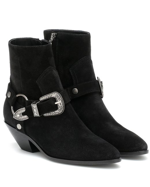 saint laurent west harness boots
