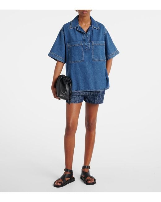 FRAME Blue Denim Shirt