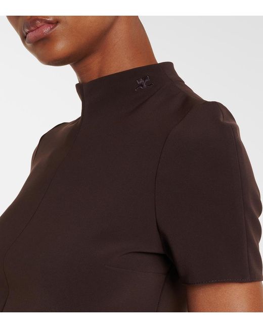 Courreges Brown Twill Top