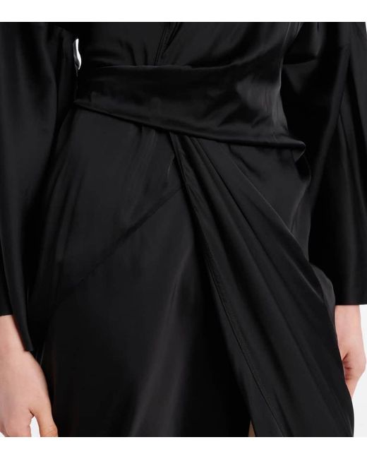 Vestido De Fiesta Envolvente Rick Owens de color Black