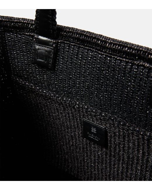 Bolso G-Tote Medium de rafia Givenchy de color Black