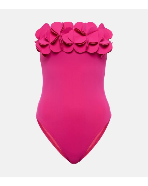Maillot de bain bandeau Tess Karla Colletto en coloris Pink