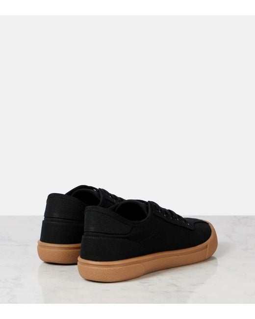 The Row Black Canvas Sneakers