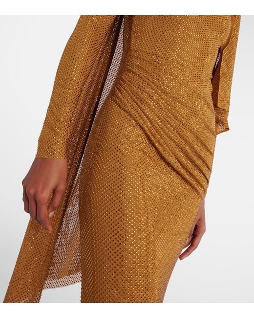 Robe Longue A Ornements Self-Portrait en coloris Natural