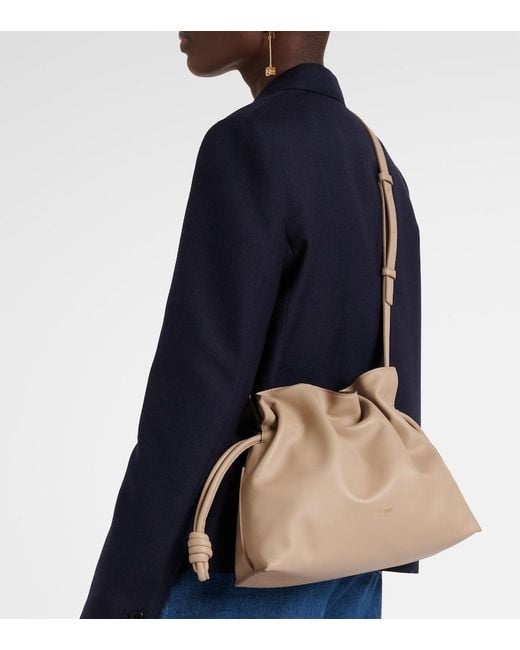 Loewe Natural Flamenco Medium Leather Clutch