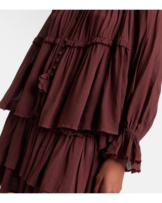 Poupette Purple Moon Ruffled Blouse
