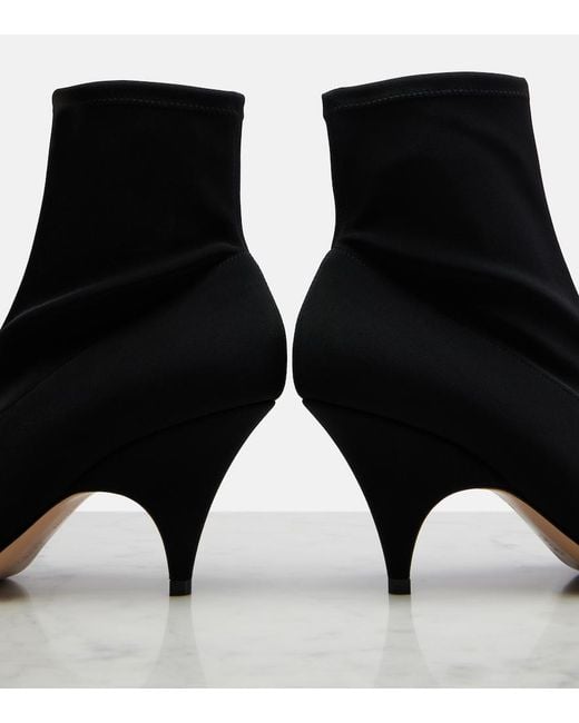 Gianvito Rossi Black Osaka Canvas Ankle Boots