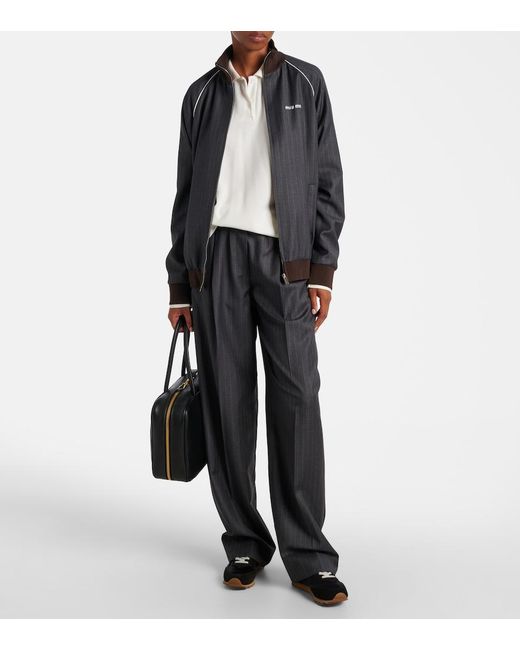 Le Monde Beryl Black Slim Runner Suede-Trimmed Sneakers
