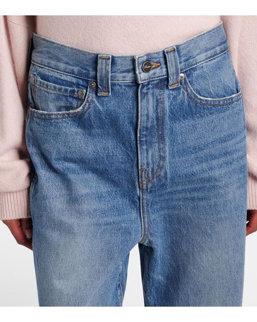 Khaite Blue Bonnie Straight Jeans