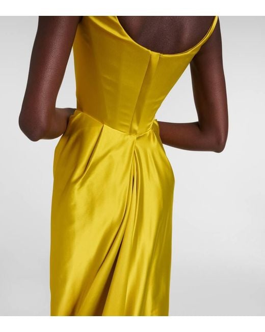 Abito Bustier Lungo di Vivienne Westwood in Yellow
