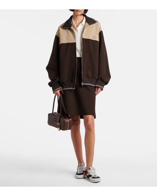 Miu Miu Brown Beau Leather Shoulder Bag