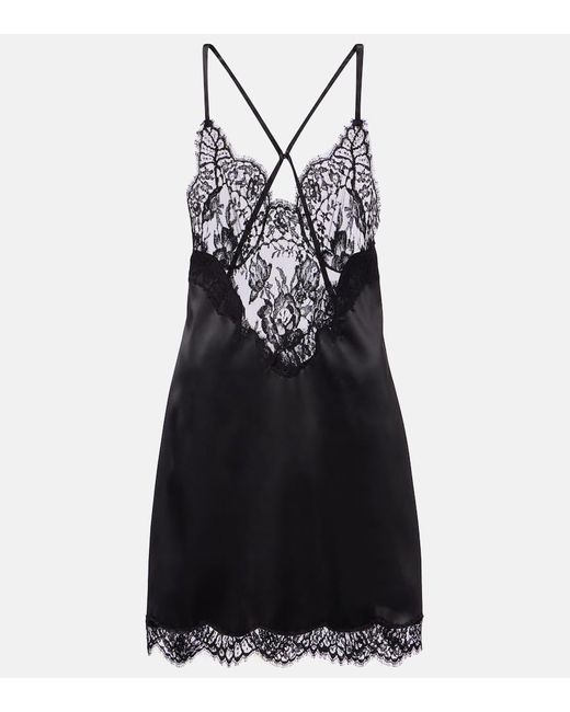 rent the runway black dress Dolce & Gabbana Black Lace Polka Dot Dress IT 40 main image 0