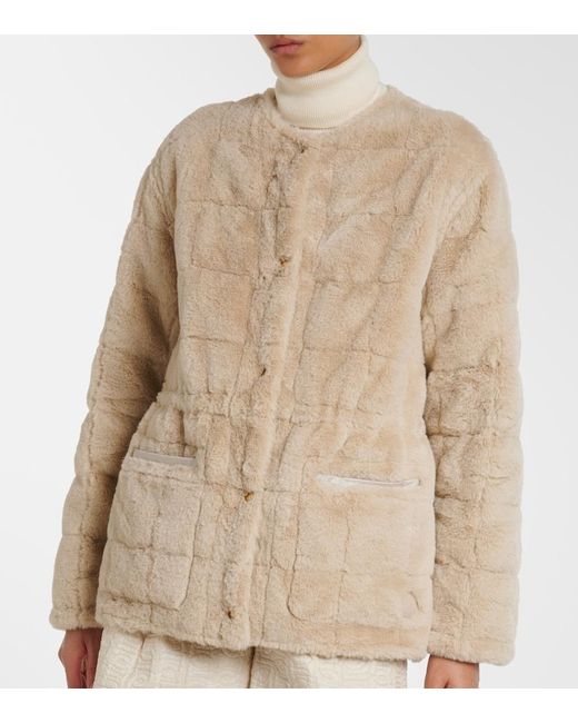 Moncler Natural Tipule Quilted Reversible Down Jacket