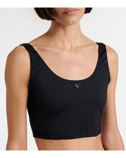 Prada Black Cropped Top