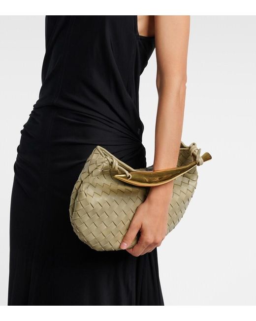 Bottega Veneta Green Sardine Leather Tote Bag