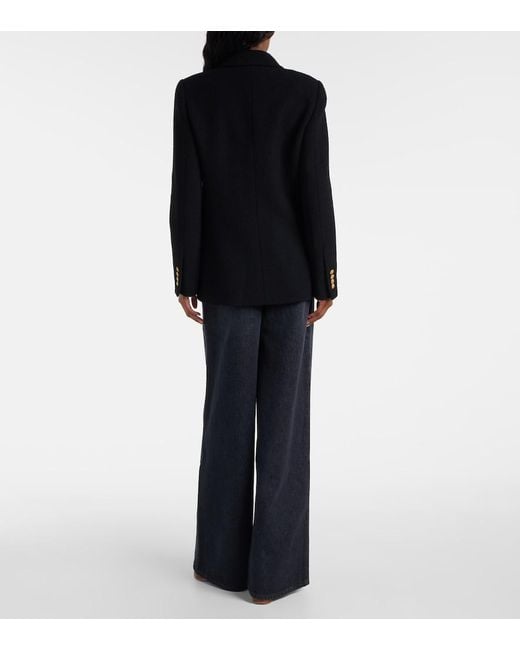 Chloé Black Wool-Blend Boucle Jacket