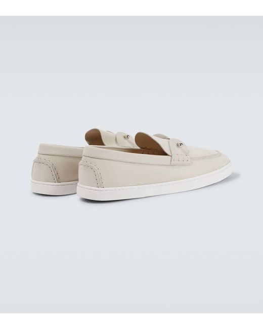 Christian Louboutin White Loafers Shoes for men