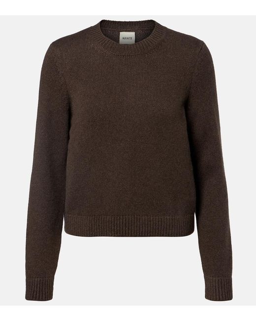 Khaite Brown Leta Cashmere Sweater