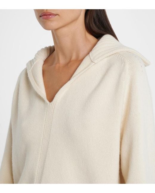 Plan C Natural Wool And Cashmere Sweater