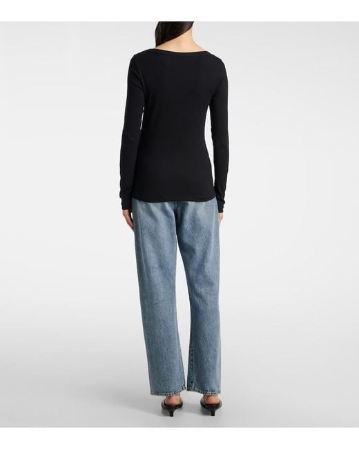Totême Blue Cotton-Blend T-Shirt
