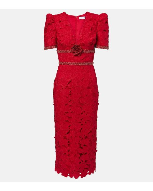 Abito Midi di Rebecca Vallance in Red