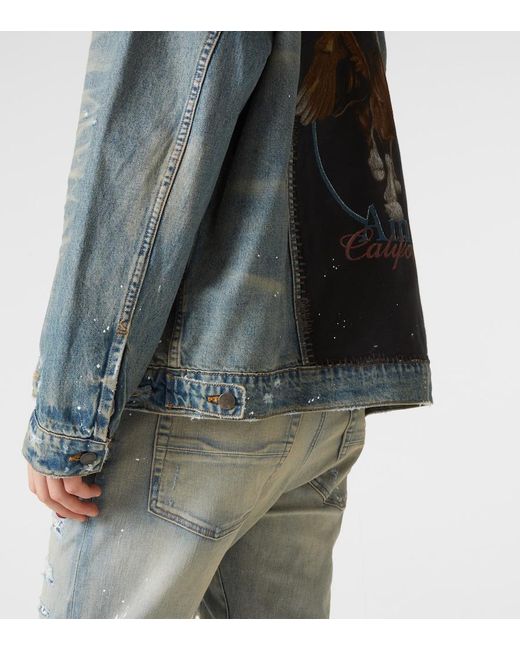 Amiri Blue Vintage Pegasus Jacket for men
