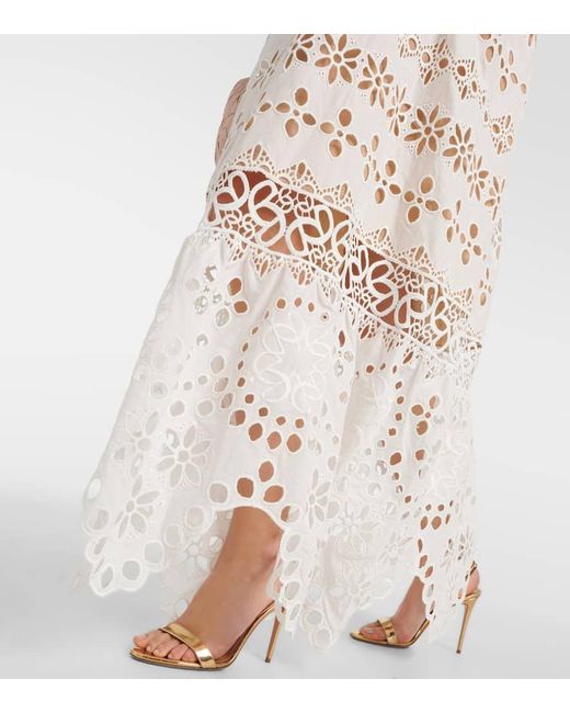 Novia - vestido de encaje de algodon Elie Saab de color White