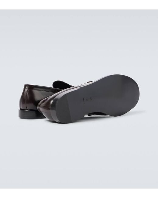 Mocasines De Piel Con Borlas The Row de hombre de color Black