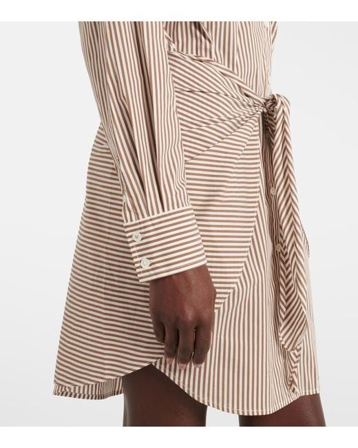 Veronica Beard Natural Roanoke Cotton-Blend Shirt Dress