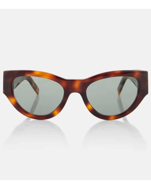 Saint Laurent Brown Sl M94 Cat-eye Sunglasses