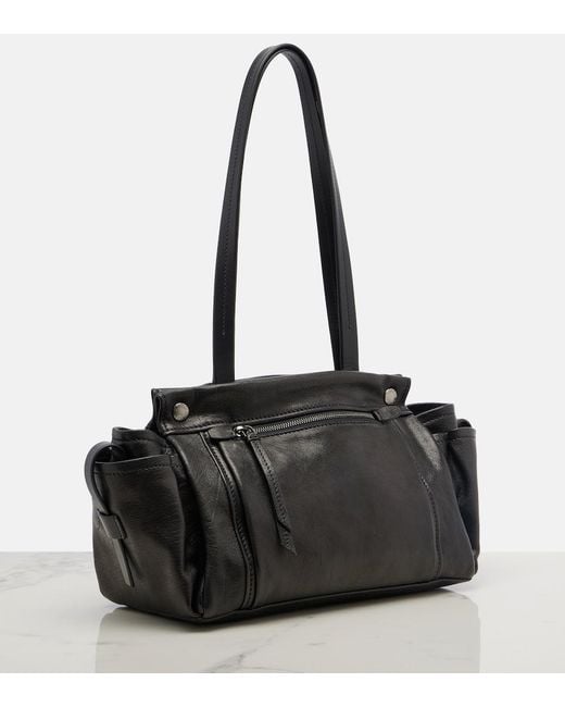 Prada Black Route Leather Tote Bag