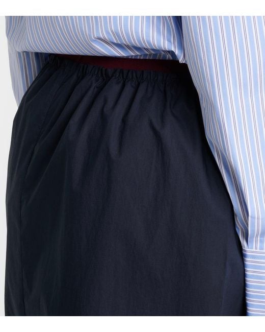 Falda Midi De Algodon Plan C de color Blue